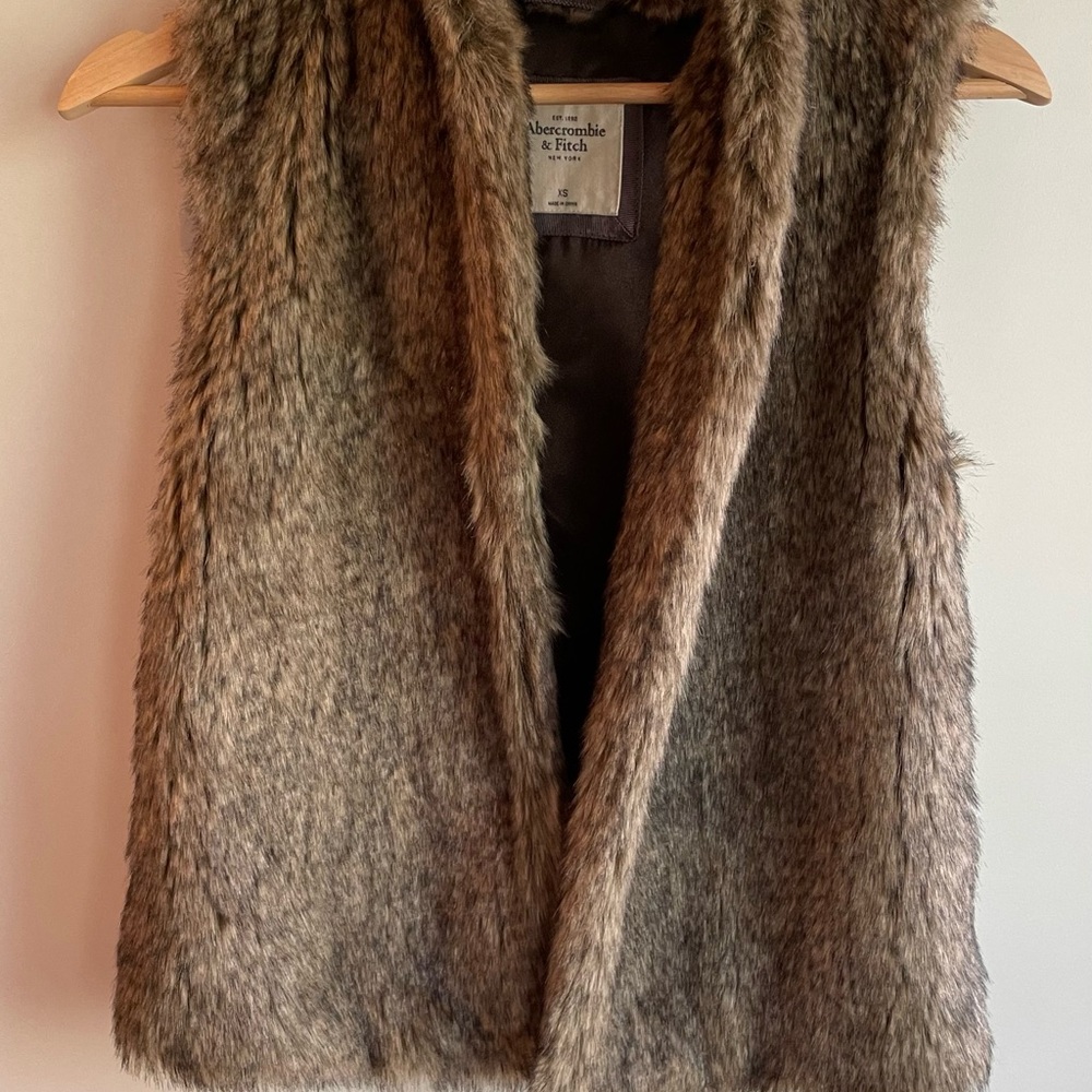 Abercrombie Faux Fur Vest